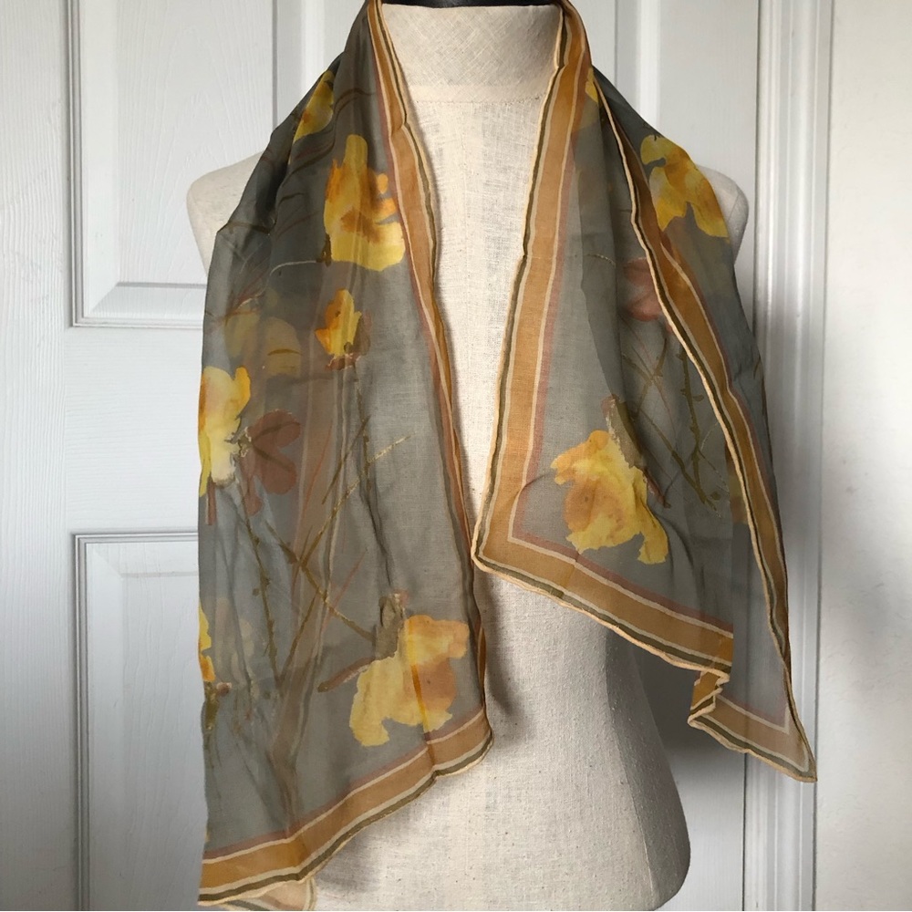 Vera Floral Silk Scarf